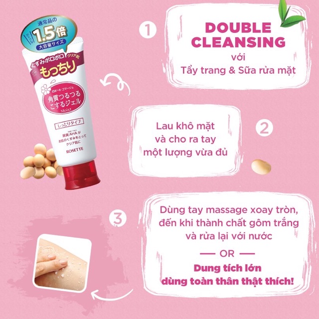 Gel tẩy tế bào chết Rosette Peeling Gel Nhật Bản (No.1 Cosme)