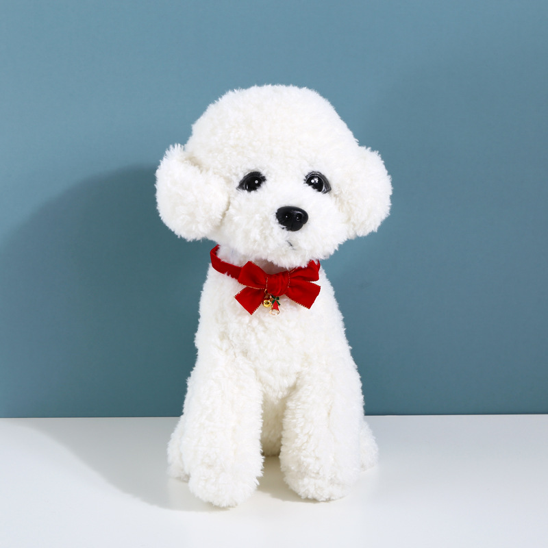 Vòng cổ nơ nhung màu đỏ vàng có thể điều chỉnh cho thú cưng