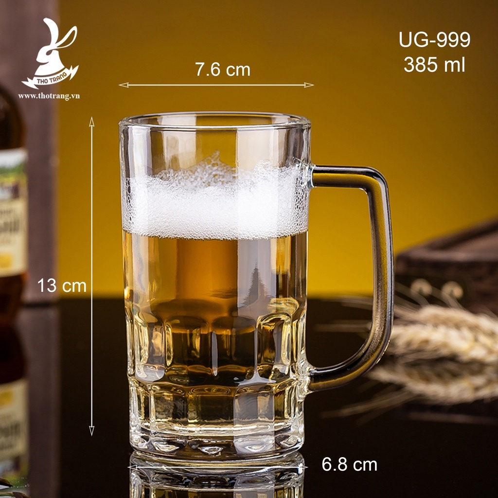 Ly Thủy Tinh Uống Bia Cao Cấp Union Glass UG-999 Nhập Khẩu Thái Lan