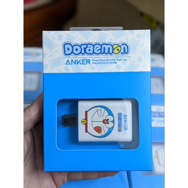 Củ Sạc Anker Powerport III 65W Pod Lite A2718 phiên bản Doraemon siêu đẹp