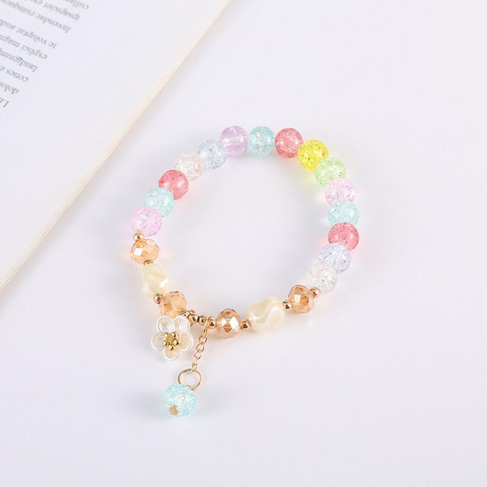 VANES1 Vòng Tay Vỏ Sò / Hoa Nhiều Màu Ngọt Ngào Thời Trang Mùa Hè