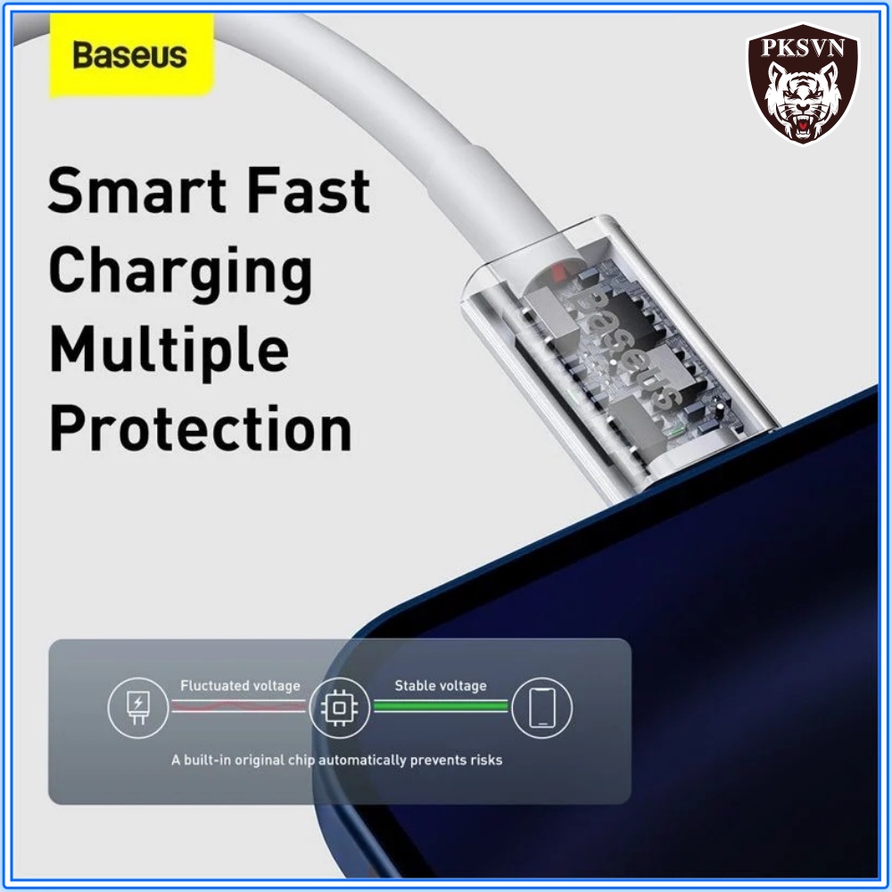 Dây Sạc Nhanh Chính Hãng Baseus Superior Series Dài 1M Sạc Nhanh 12w Cho 13 Pro Max trở xuống - BH 1 Năm