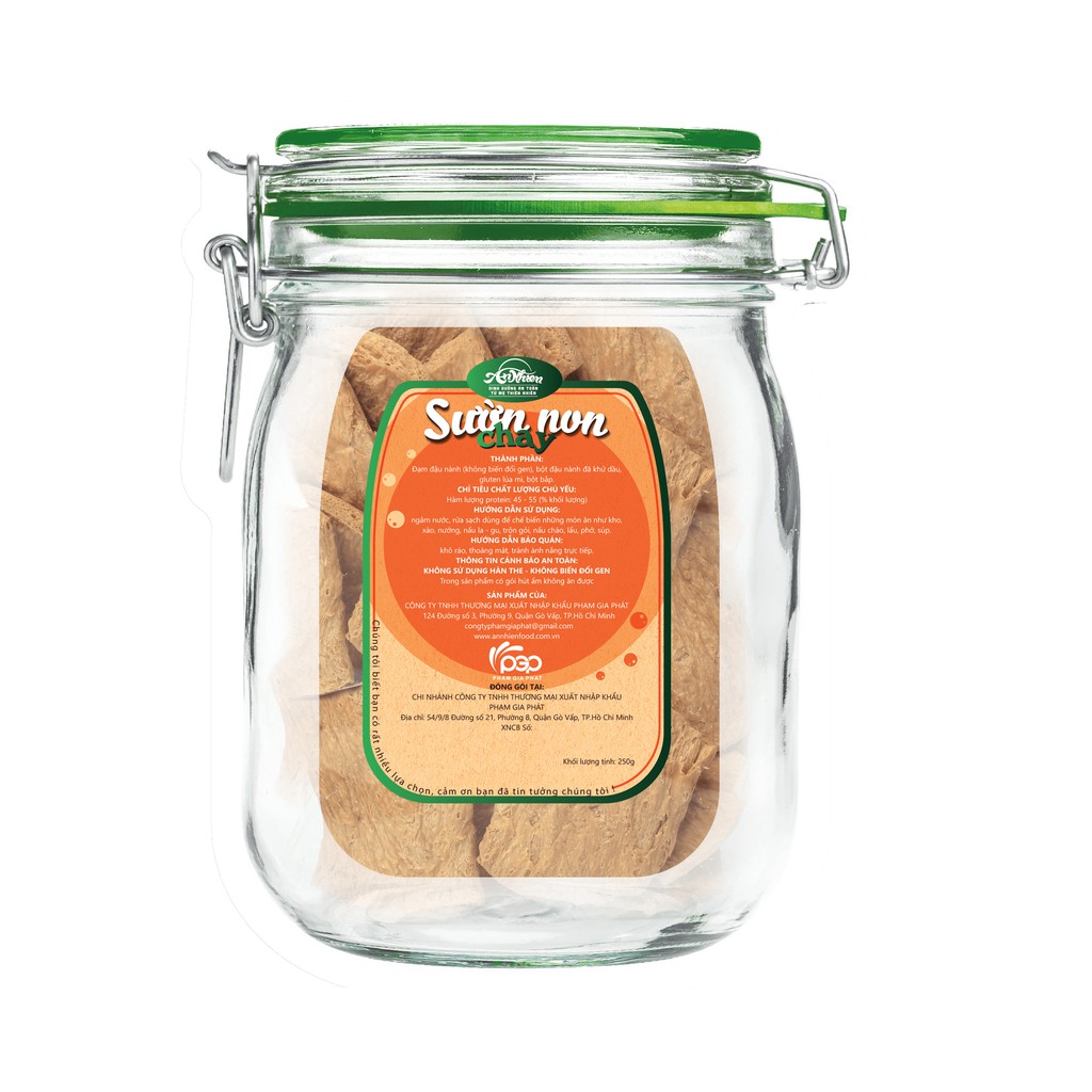 [BÁN CHẠY NHẤT] 250g Sườn Non Chay An Nhiên, Thịt Chay, Thực Phẩm Chay Dinh Dưỡng, Thuần Chay Healthy, Đồ Ăn Chay