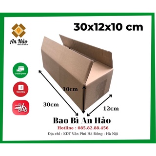 BỘ 20 HỘP 30X12X10 cm CARTON,THÙNG GIẤY AN HẢO 3 LỚP SIÊU CỨNG ĐÓNG GÓI HÀNG HÓA ĐA NĂNG