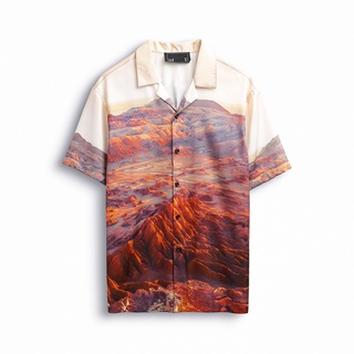 Sơ mi nam inf red mountain, chất polyester thoải mái, sm005442, somehow
