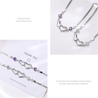 Combo 2 lắc tay bạc đính đá trẻ trung