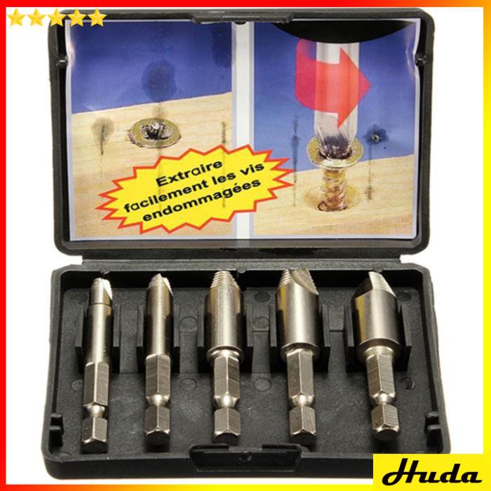 BỘ THÁO LẤY ỐC GÃY GẮN CHO MÁY KHOAN CẦM TAY - đồ làm mộc