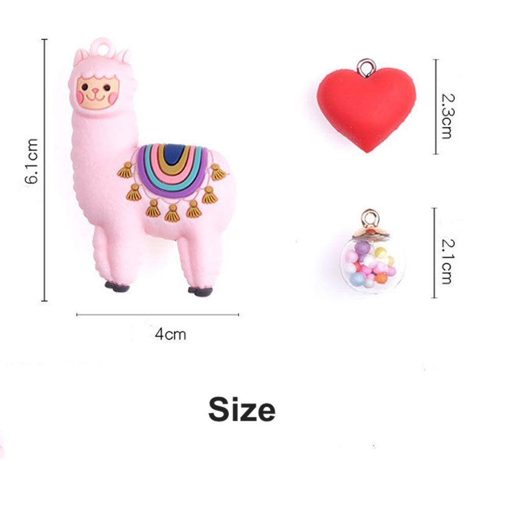 Móc Khóa Hình Lạc Đà Alpaca Hoạt Hình Dễ Thương