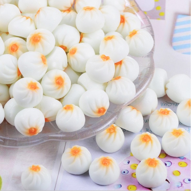 Mô hình Bánh Bao trang trí tiểu cảnh vật dụng làm nhà mô hình quà tặng trang trí