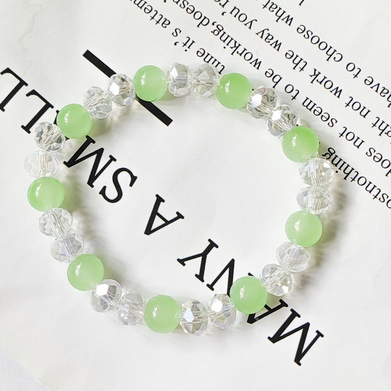 Vòng Tay Chuỗi Hạt Pha Lê Màu Kẹo Lãng Mạn Thời Trang Trẻ Trung