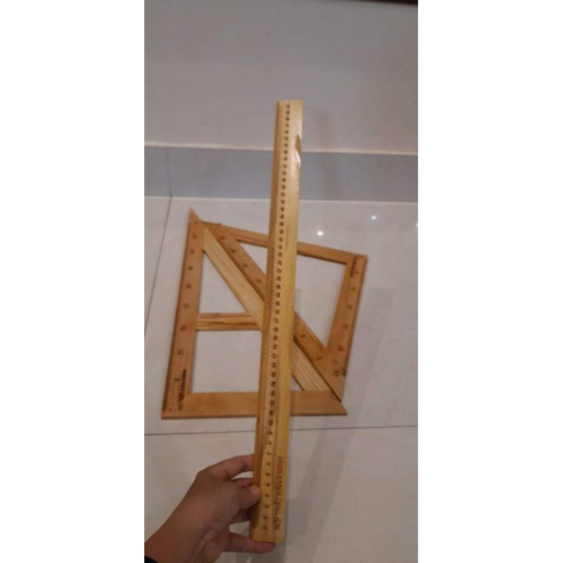Bộ thước gỗ sồi dành cho giáo viên