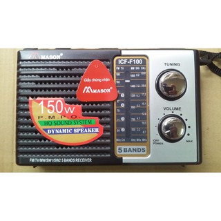 Đài radio F100-Đài to ăng ten lớn-Bắt sóng khỏe