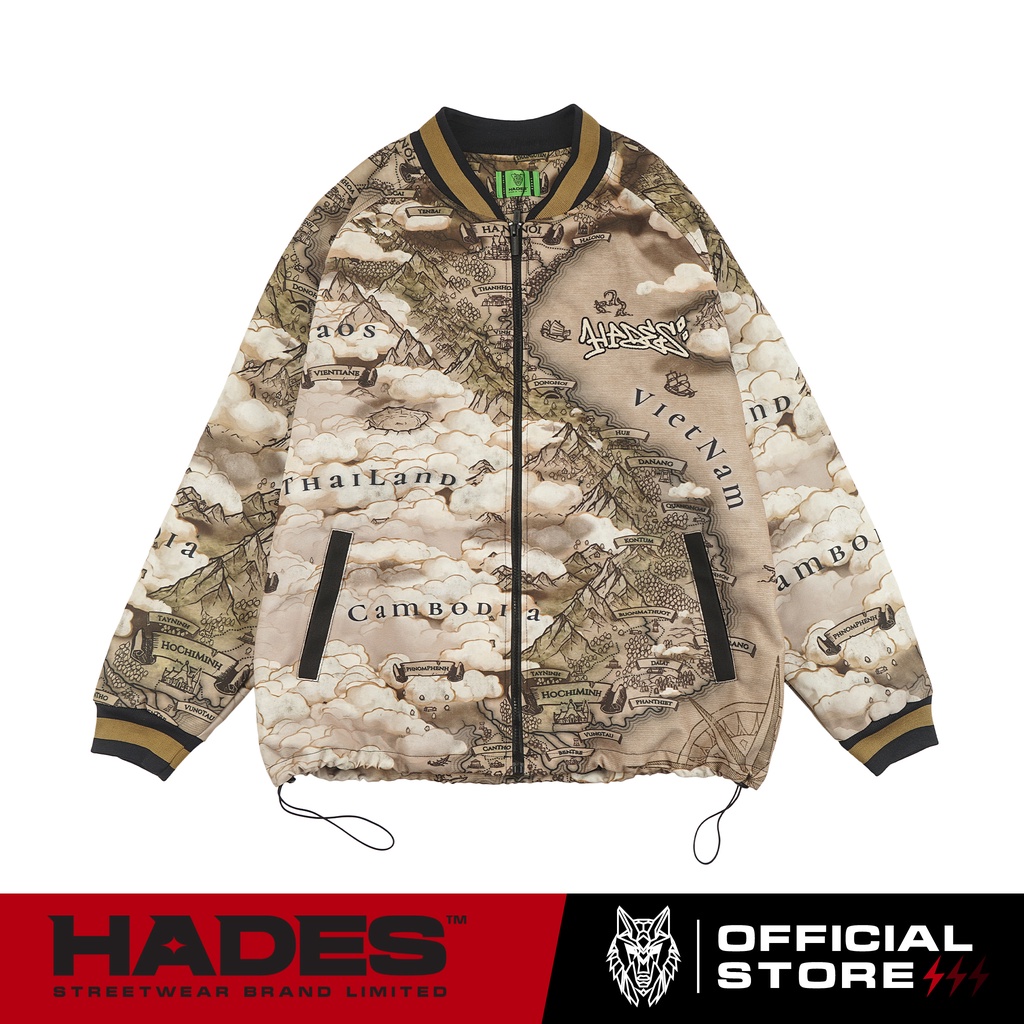 Áo Khoác Vải Dù 2 Lớp INDOCHINE BOMBER HADES Brand Chính Hãng