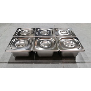 Combo 6 khay inox đựng topping,thạch trà sữa