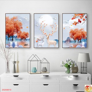 TRANH DÁN TƯỜNG 3D HÌNH HƯƠU ĐẸP - TRANH DÁN TƯỜNG ĐẸP