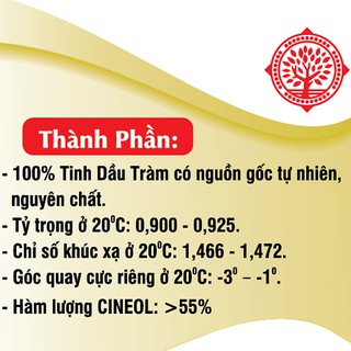 Tinh Dầu Tràm Gold Cao Cấp 50 ml