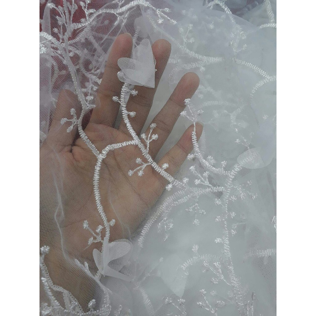 Đầm Maxi Dạ Hội Thêu Đính Hao 4D Cực Yêu, 2 màu trắng, đỏ | BigBuy360 - bigbuy360.vn