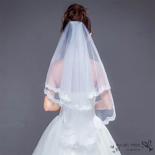Khăn trùm đầu cô dâu bằng ren xinh xắn trẻ trung lung linh