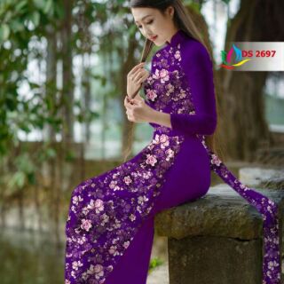 Vải áo dài bộ áo dài nữ