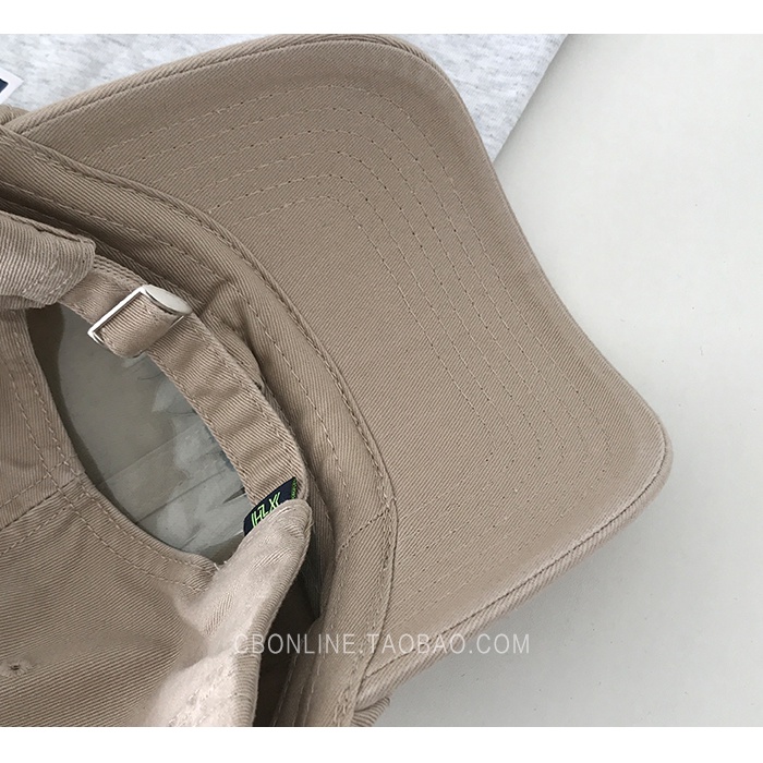 Mũ Lưỡi Trai Mềm Chống Nắng In Chữ Phong Cách Retro Mỹ Cho Nam Nữ