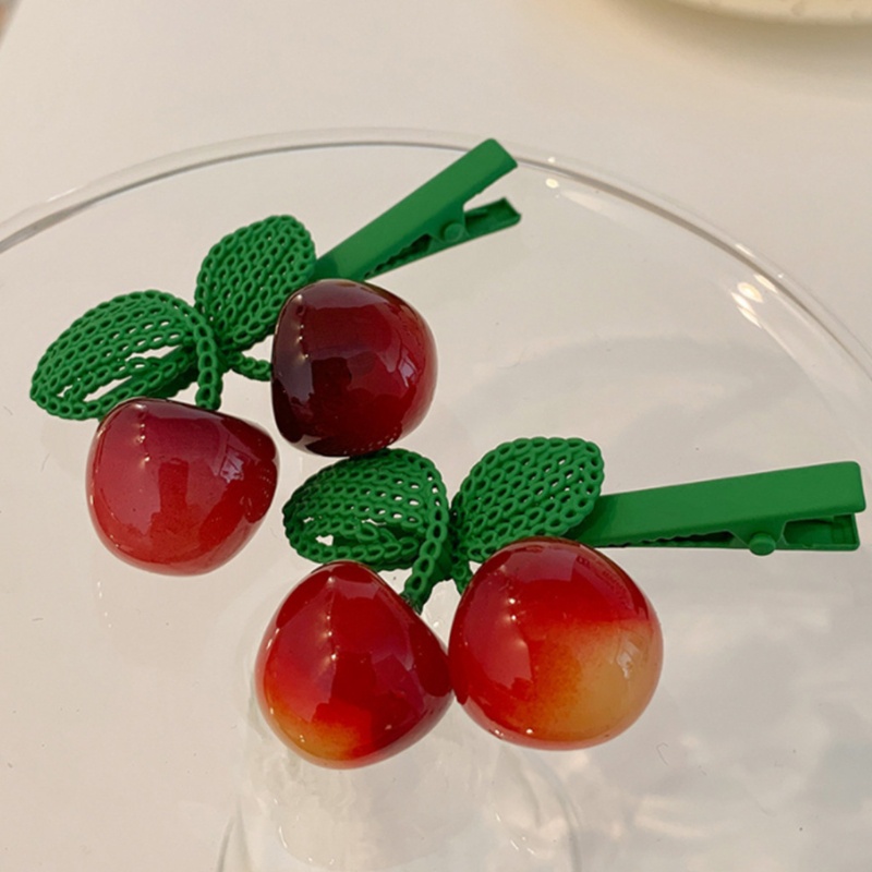 Kẹp Tóc Nữ Hình Trái Cherry Thời Trang