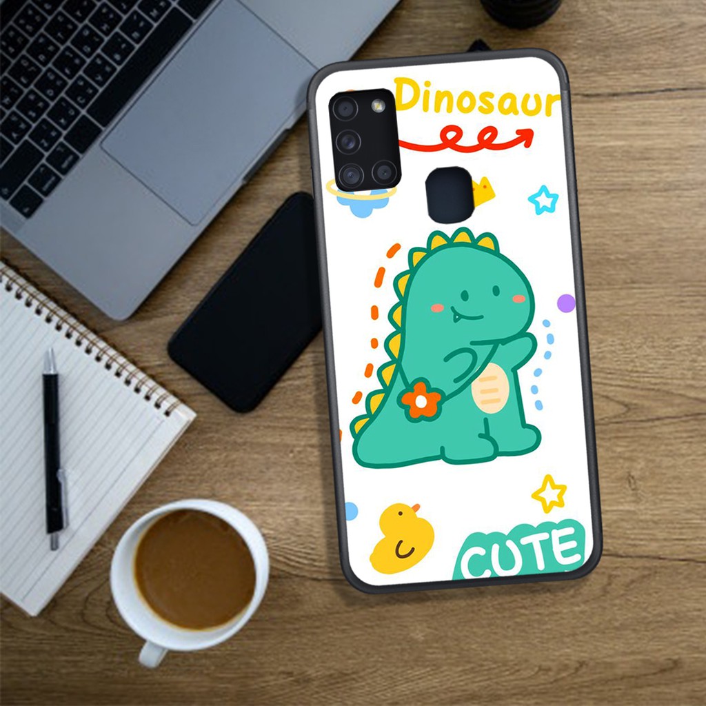 ỐP LƯNG  SAMSUNG A21S/M30S/M21/M31, IN HÌNH CHÚ KHỦNG LONG SIÊU CUTE PHO MAI.