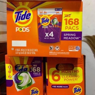 Viên giặt Tide Pods 3in1 - Spring Meadow, 168 viên