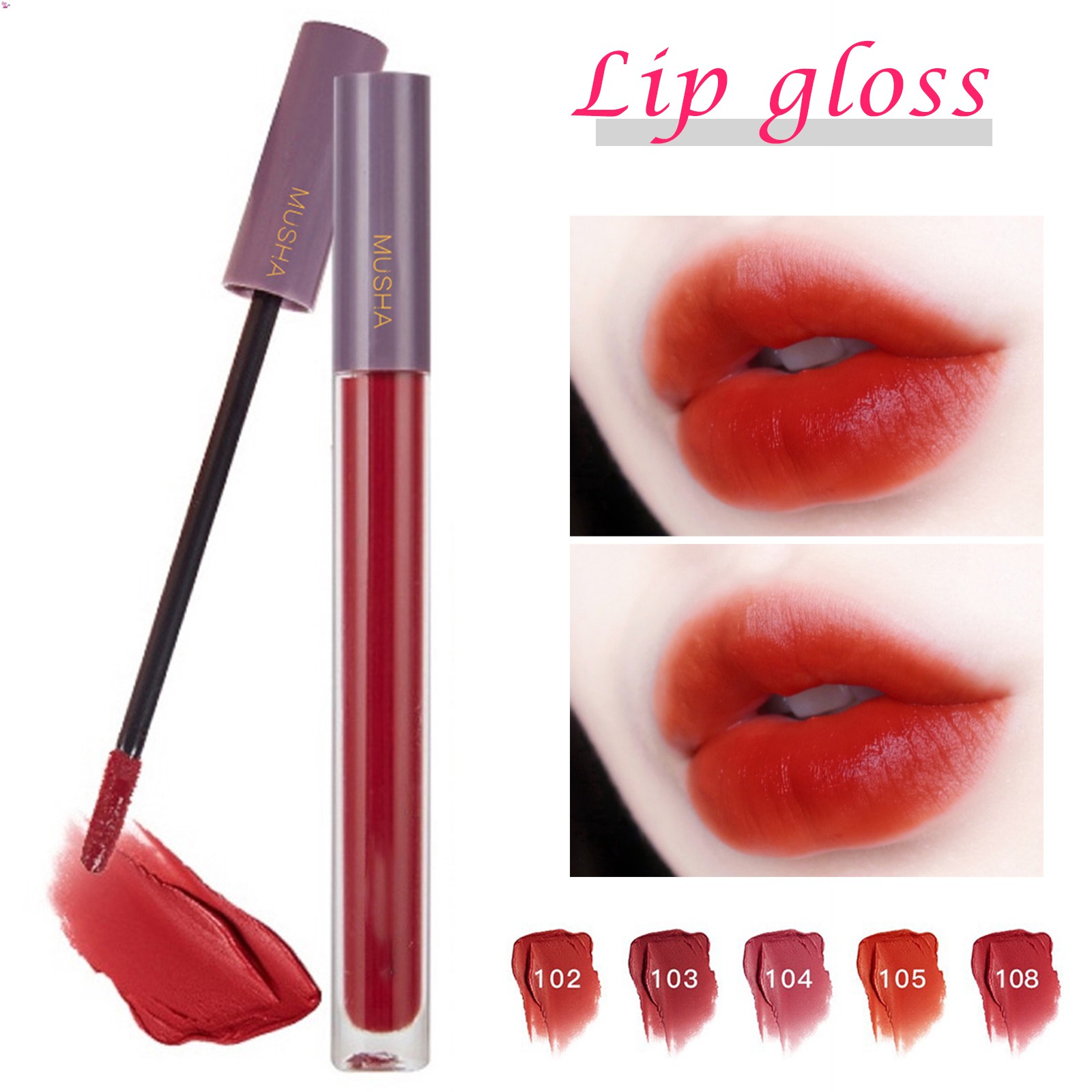 (Hàng Mới Về) Son Kem Lì Mịn Mượt Như Nhung Kháng Nước Và Không Lem Vào Cốc