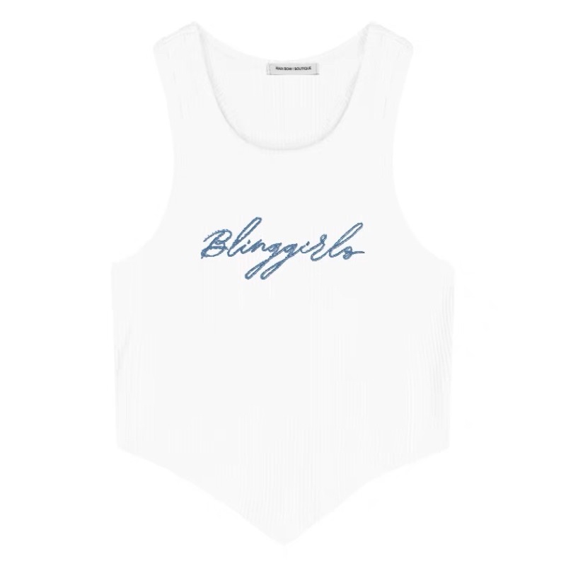 [HOT] ÁO CRT- ÁO BALO THÊU TÀ NHỌN CROPTOP THUN GÂN DÀY DẶN CHIZISHOP