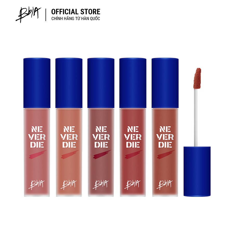 Trọn bộ 5 Son kem Bbia Never Die Tint 4.8g/màu TẶNG 1 túi trang điểm hologram 3g - Bbia Official Store | BigBuy360 - bigbuy360.vn