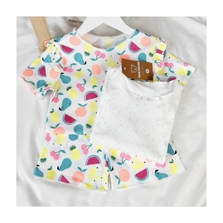 bộ mặc nhà bé gái cotton thun monybear