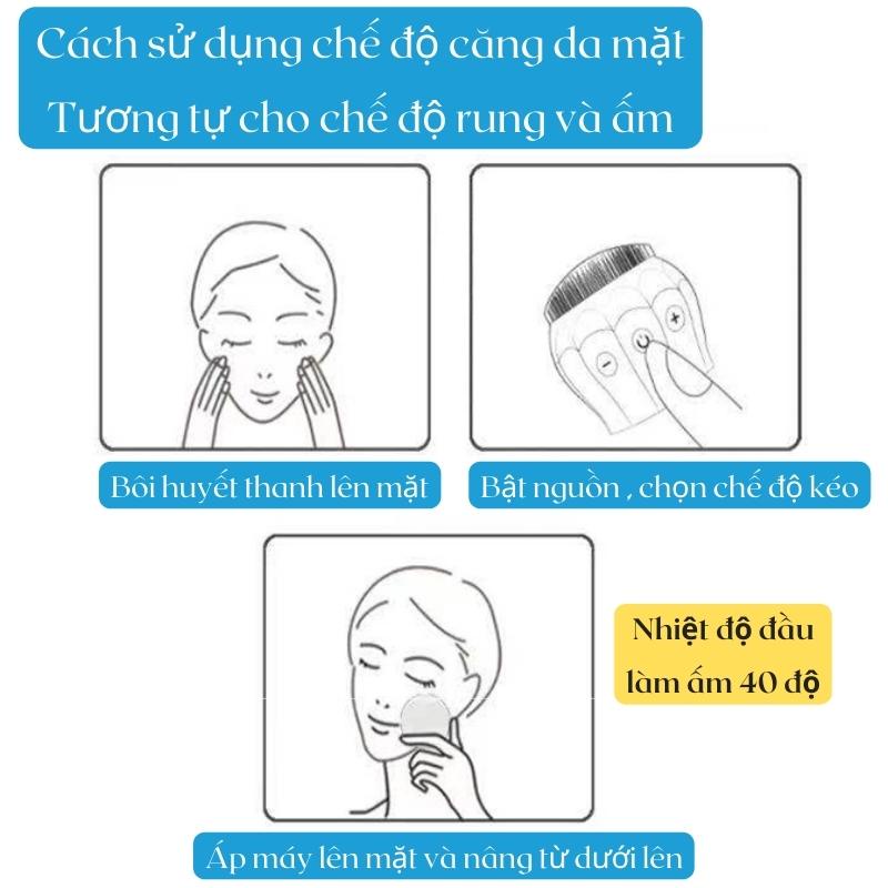 Máy Rửa Mặt Massage Nâng Cơ Mặt Bugu BG-CSD01 Làm Sạch Loại Bỏ Cặn Bẩn Sâu Trong Da - Hàng Chính Hãng