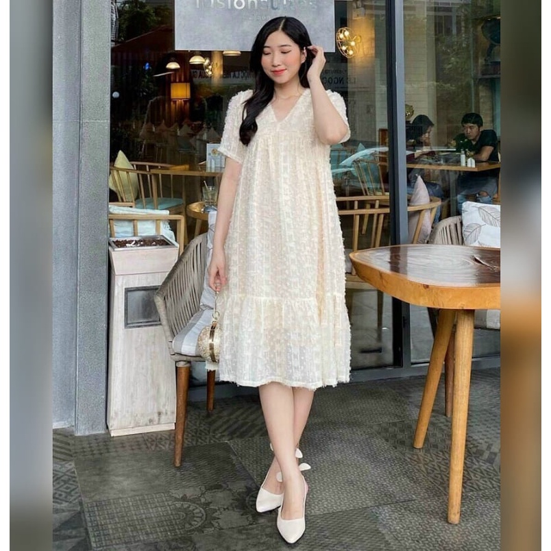 Đầm Bầu Váy Bầu Thiết Kế Dáng Xuông Vải Lông Cao Cấp Đi Chơi Dự Tiệc Sang Trọng HD2692 Honey Mommy