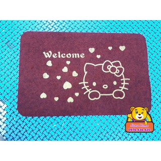 Thảm lau chân hình kitty