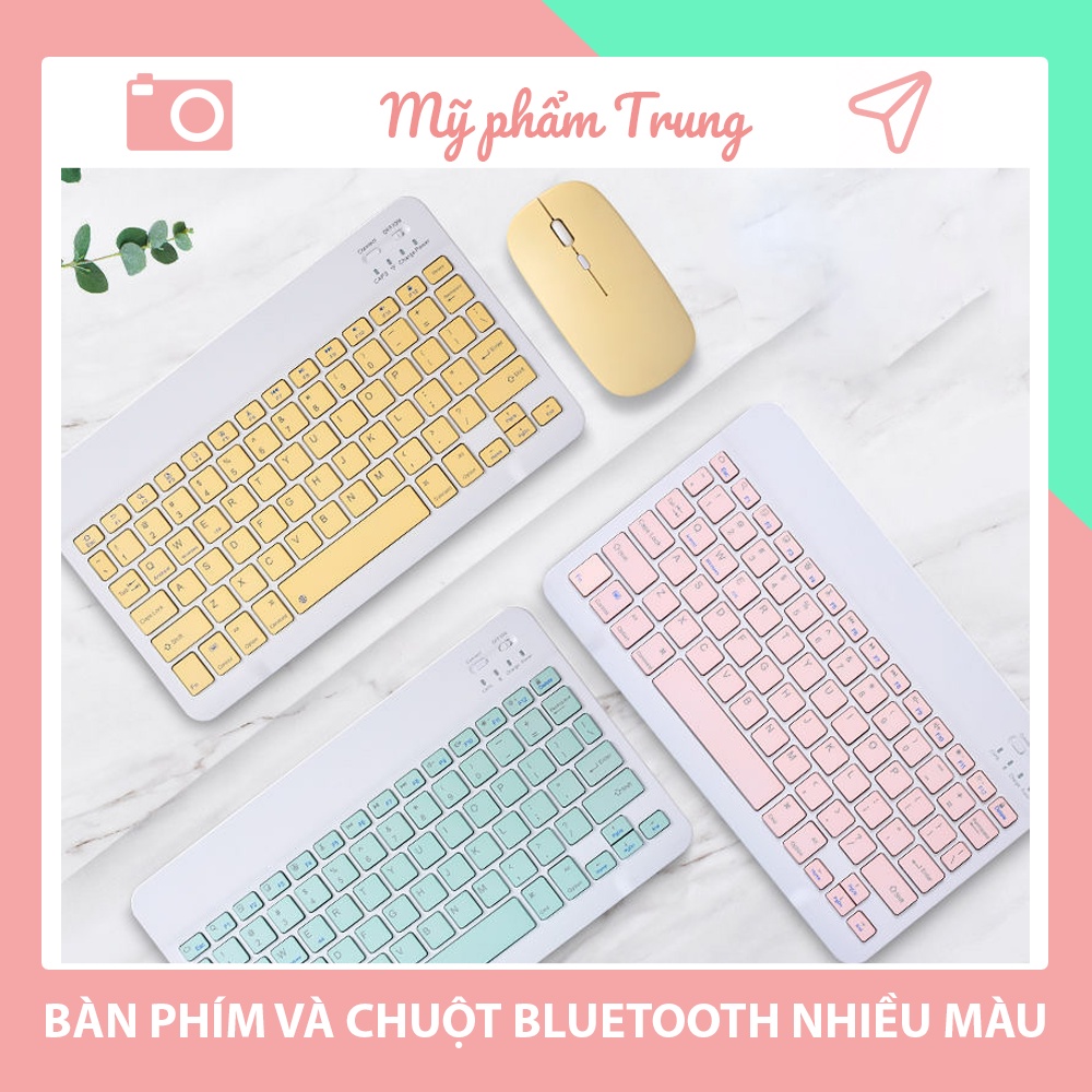 Bộ Bàn Phím Bluetooth 10 Inch/7 Inch Và Chuột Bluetooth,Thích Hợp Cho tablet táo/tablet