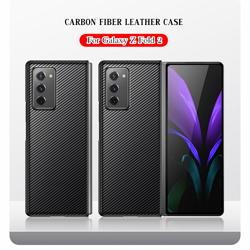 Bao da điện thoại carbon cứng cáp dành cho Samsung Galaxy Z Fold 2 5G