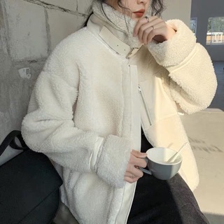 (ORDER) Áo khoác lông cổ dựng