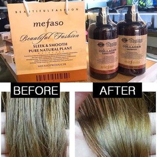 Cặp  Dầu gội xả  collagen mefaso