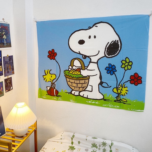 Tranh vải Snoopy size 75x100cm ( 5 mẫu)