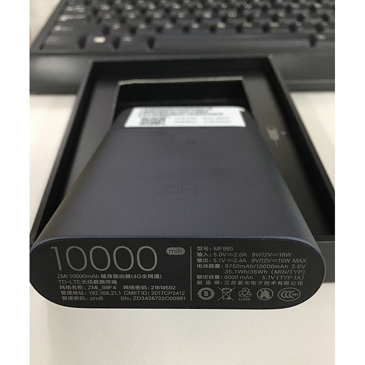 (Rẻ Vô Địch) Bộ Phát Wifi 4G ZMI MF885 Xiaomi Pin 10000mAh Cực Khủng Kiêm Sạc Dự Phòng | BigBuy360 - bigbuy360.vn