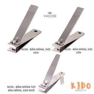 Dụng cụ bấm móng tay Vacosi| Đồ bấm móng tay đầu cong/đầu bằng Vacosi