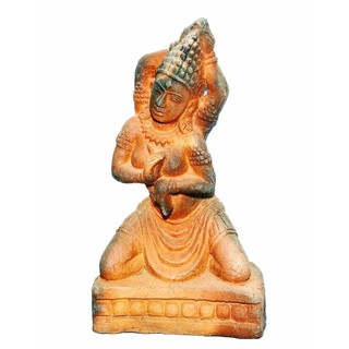 Tượng tiên nữ Apsara gốm Chăm Bàu Trúc, điệu múa truyền thống Yangnaitri Chămpa