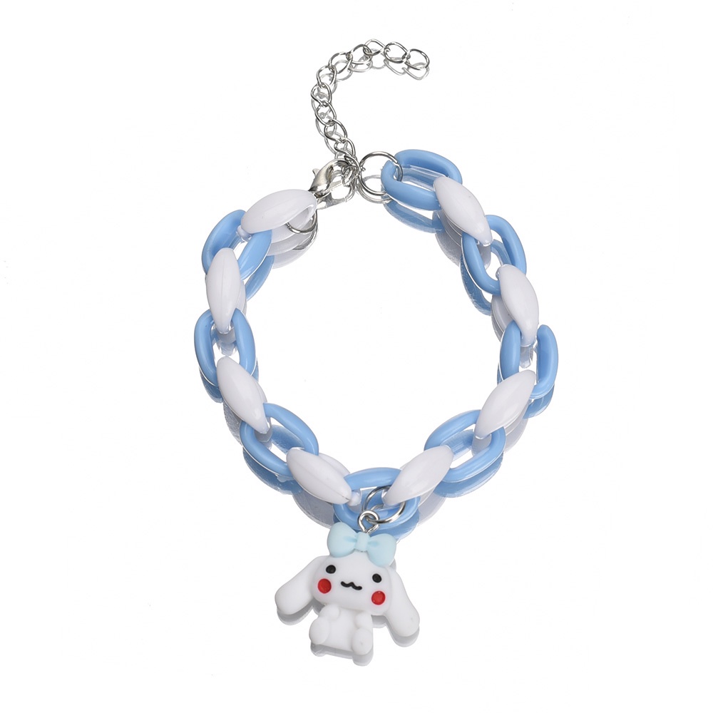 Vòng Tay Mặt Hình Chú Chó Cinnamon Đơn Giản Dễ Thương Tùy Chỉnh Thời Trang Cho Cặp Đôi