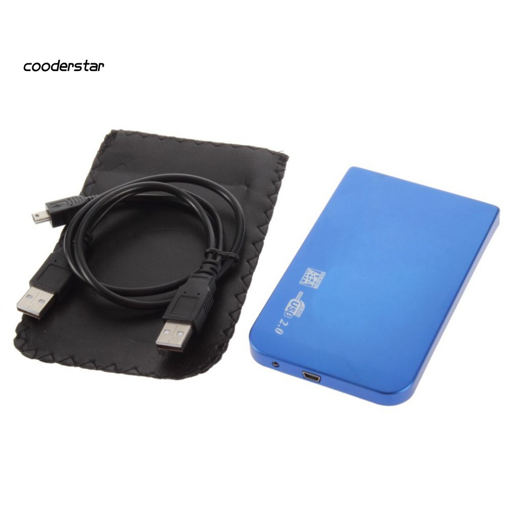 Vỏ Ổ Cứng Ngoài Usb 2.0 Siêu Mỏng Cho 2.5 Inch Sata Hdd Ssd