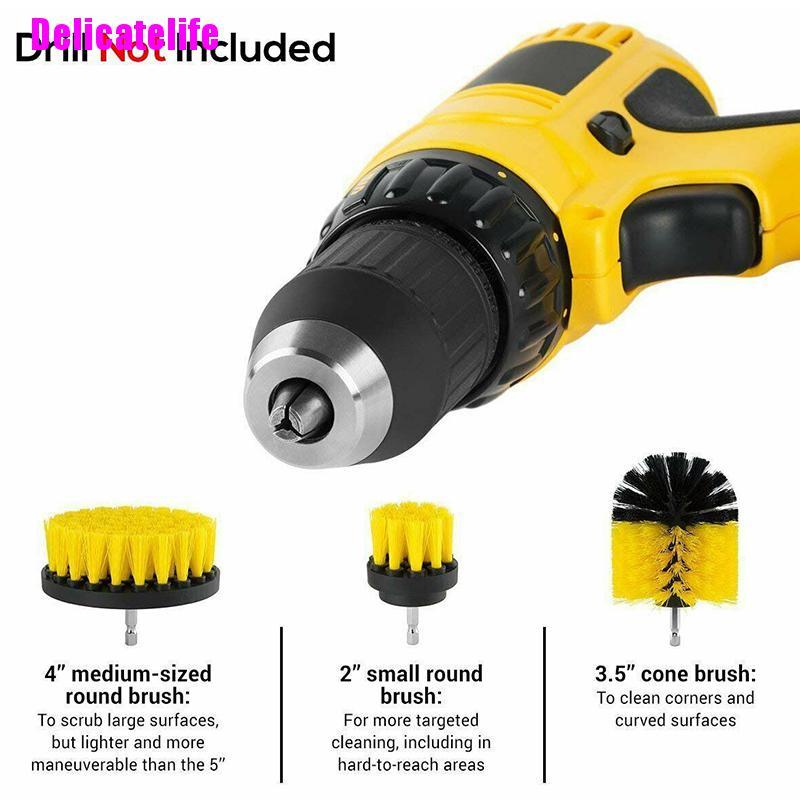 Bộ đầu cọ vệ sinh gắn máy khoan tiện dụng