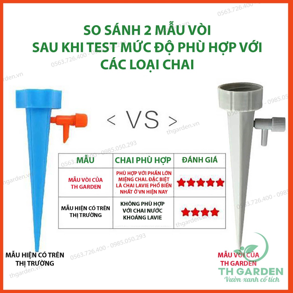 12 Đầu tưới nhỏ giọt tự động gắn chai nước