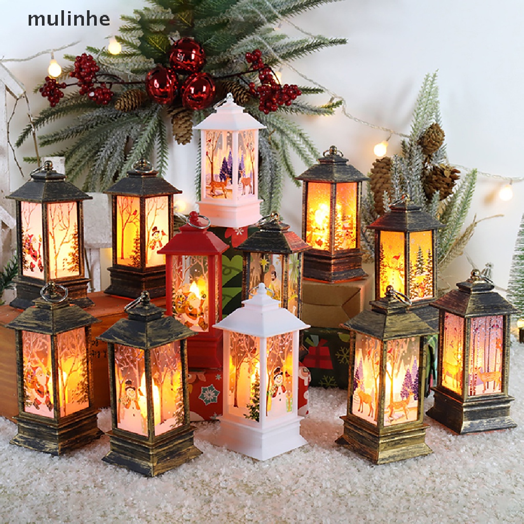 Đèn LED Treo Trang Trí Giáng Sinh Hình Ông Già Noel Tuần Lộc