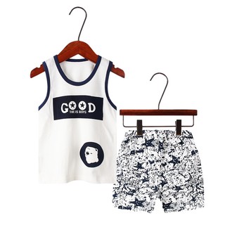 [CHẤT ĐẸP- CÓ ẢNH THẬT] Bộ ba lỗ bé trai chất cotton