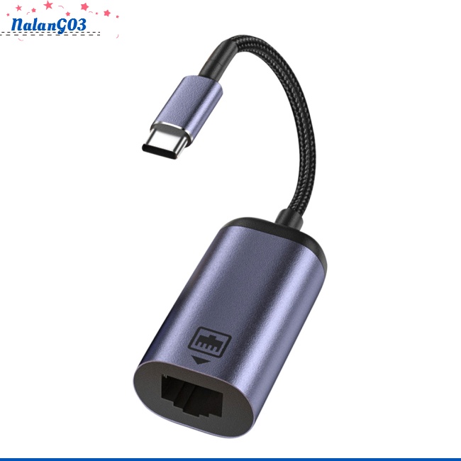 Dây Cáp Chuyển Đổi Cổng Mạng NA Type-C Sang Rj45 100mbps Usb C Cho Điện Thoại Di Động
