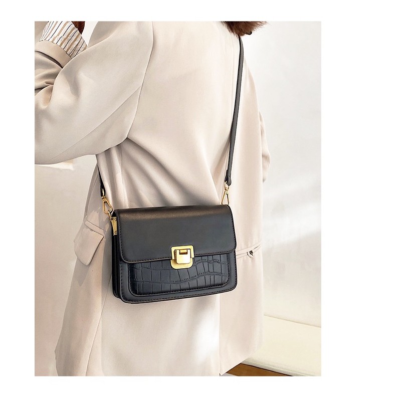 TÚI XÁCH NỮ TÚI ĐEO CHÉO MINI THỜI TRANG NỮ DA VẰN CÁ TÍNH VINTAGE TXN40H1803